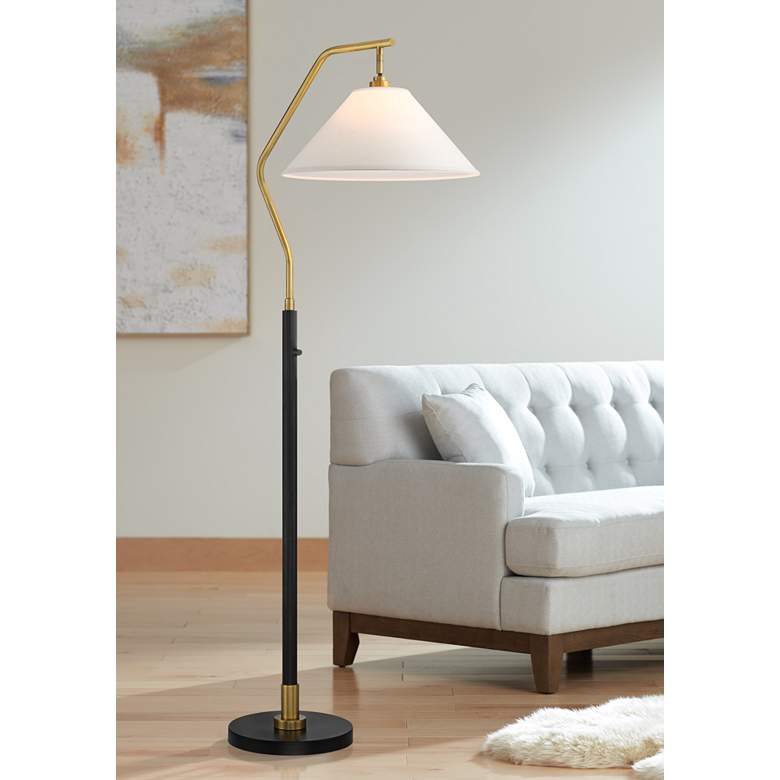 Chairside Arc Floor Lamp with Dimmer