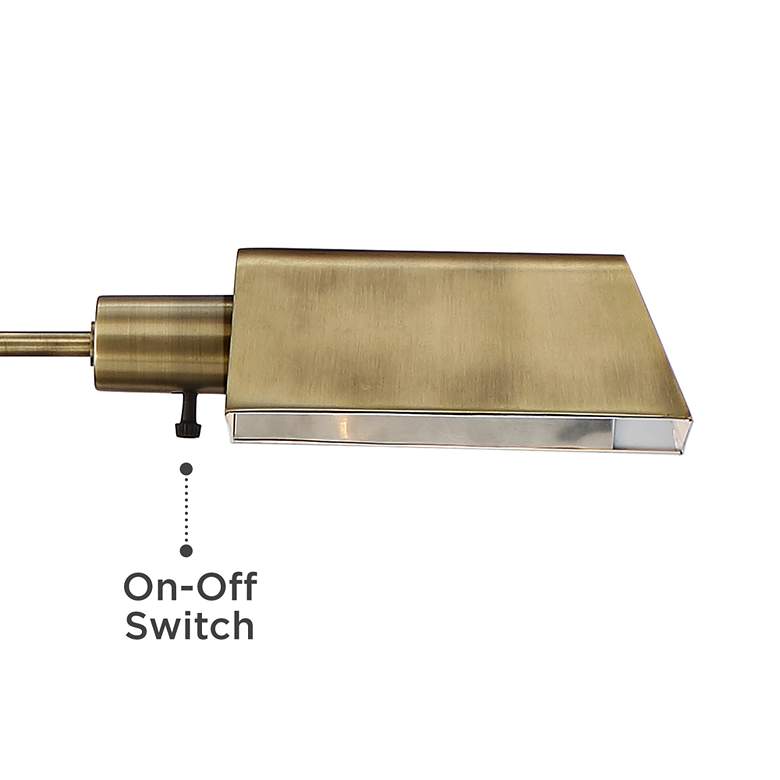 Adjustable Swing-Arm Pharmacy-Style Floor Lamp